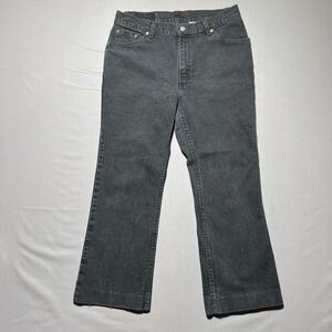 Vintage Levi's 517 Mens Faded‎ Black Wash High Rise 5-Pocket Bootcut Jeans 32x25